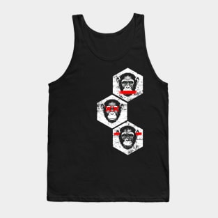 3 Grunge Monkeys (Dark Shirts) Tank Top